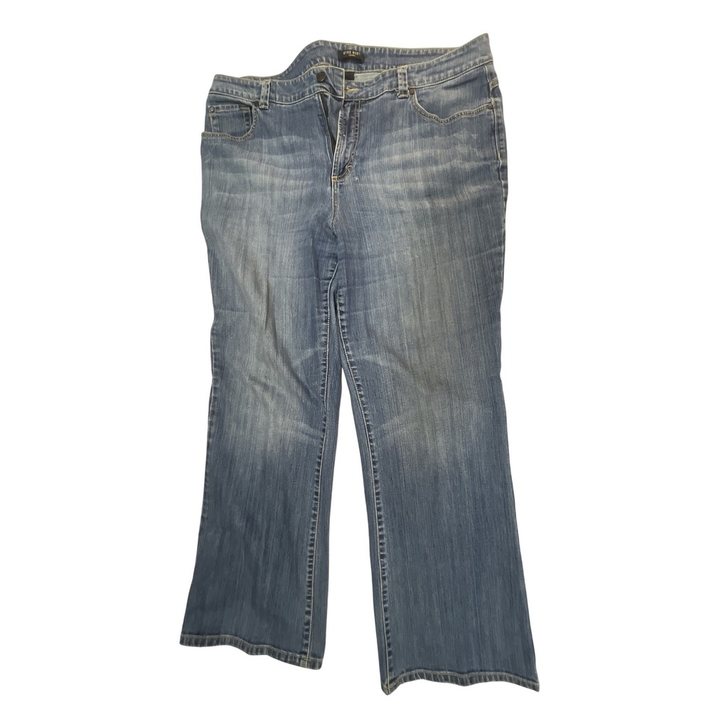 Nine West Jeans Collins Average Bootcut Blue Denim Pants‎ Womens Plus Size 18